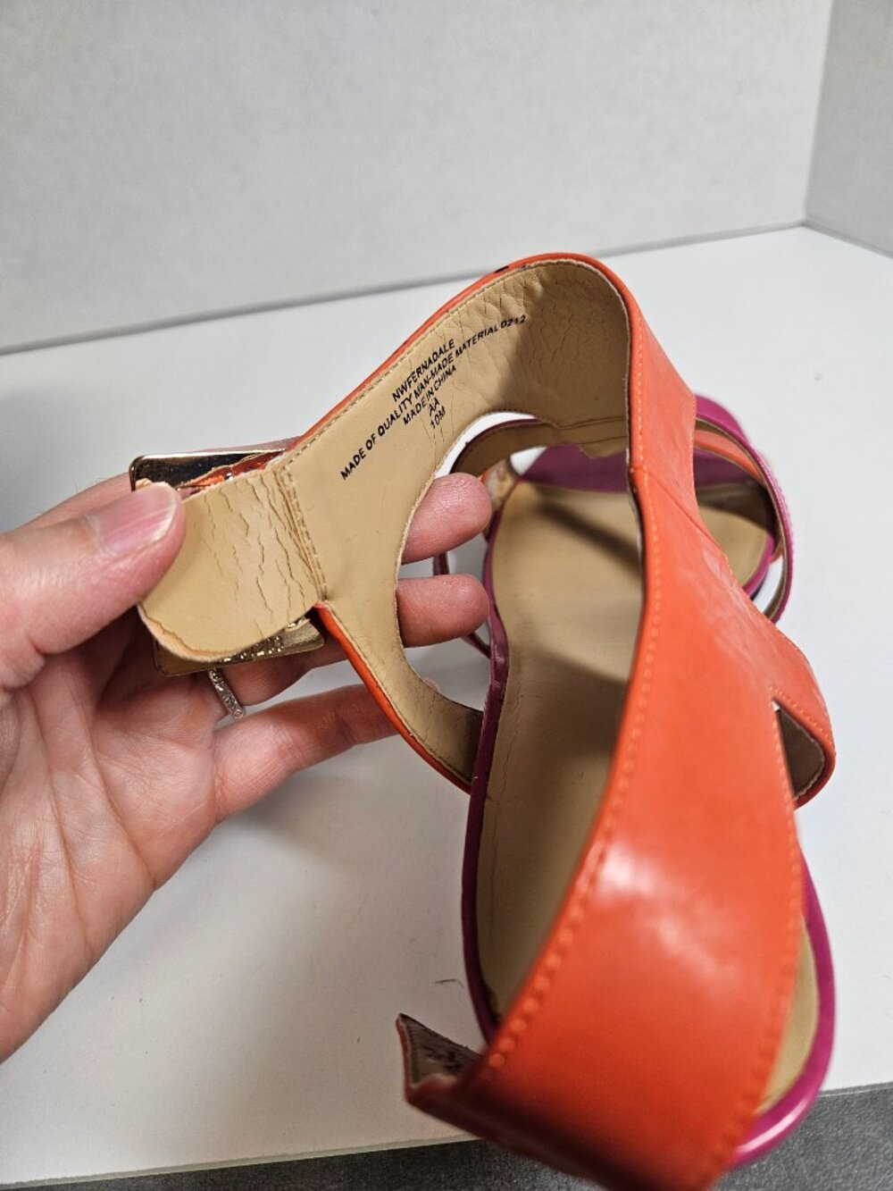 Nine West Patent Leather Sandal Heel - Picture 13 of 16